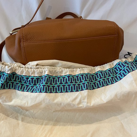 Tory Burch Pandora Large Leather Bag NEW Brown - Picture 10 of 10